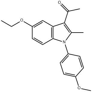 1-[5-ETHOXY-1-(4-METHOXYPHENYL)-2-METHYL-1H-INDOL-3-YL]ETHANONE Struktur