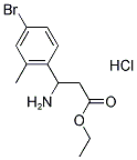 ETHYL 3-AMINO-3-(4-BROMO-2-METHYLPHENYL)PROPANOATE HYDROCHLORIDE Struktur