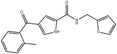 N-(2-FURYLMETHYL)-4-(2-METHYLBENZOYL)-1H-PYRROLE-2-CARBOXAMIDE Struktur