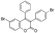 6-BROMO-3(4'-BROMOPHENYL)-4-PHENYLCOUMARIN Struktur