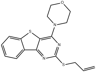 2-(ALLYLSULFANYL)-4-MORPHOLINO[1]BENZOTHIENO[3,2-D]PYRIMIDINE Struktur