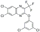 3,5-DICHLOROPHENYL 6,7-DICHLORO-3-(TRIFLUOROMETHYL)-2-QUINOXALINYL ETHER Struktur