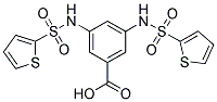 3,5-BIS-(THIOPHENE-2-SULFONYLAMINO)-BENZOIC ACID Struktur