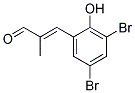 (2E)-3-(3,5-DIBROMO-2-HYDROXYPHENYL)-2-METHYLACRYLALDEHYDE Struktur