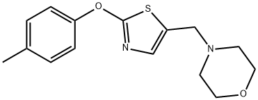 4-([2-(4-METHYLPHENOXY)-1,3-THIAZOL-5-YL]METHYL)MORPHOLINE Struktur