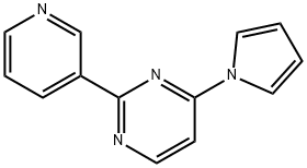 2-(3-PYRIDINYL)-4-(1H-PYRROL-1-YL)PYRIMIDINE Struktur