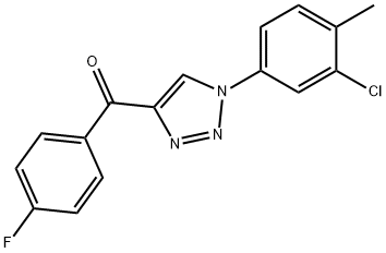 [1-(3-CHLORO-4-METHYLPHENYL)-1H-1,2,3-TRIAZOL-4-YL](4-FLUOROPHENYL)METHANONE Struktur