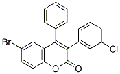 6-BROMO-3(3'-CHLOROPHENYL)-4-PHENYLCOUMARIN Struktur