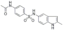 4-ACETAMIDO-N-[2-METHYL-1H-INDOL-5-YL]BENZENESULPHONAMIDE Struktur