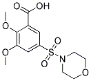 2,3-DIMETHOXY-5-(MORPHOLIN-4-YLSULFONYL)BENZOIC ACID Struktur