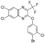 2-(4-BROMO-3-CHLOROPHENOXY)-6,7-DICHLORO-3-(TRIFLUOROMETHYL)QUINOXALINE Struktur