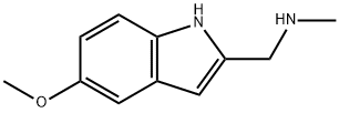 [(5-METHOXY-1H-INDOL-2-YL)METHYL]METHYLAMINE Struktur