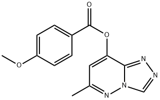 6-METHYL[1,2,4]TRIAZOLO[4,3-B]PYRIDAZIN-8-YL 4-METHOXYBENZENECARBOXYLATE Struktur