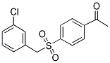 4-(3-CHLOROBENZYL)-SULFONYL-ACETOPHENONE Struktur