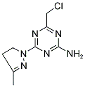 4-(CHLOROMETHYL)-6-(3-METHYL-4,5-DIHYDRO-1H-PYRAZOL-1-YL)-1,3,5-TRIAZIN-2-AMINE Struktur