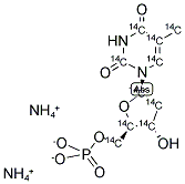 THYMIDINE 5'-MONOPHOSPHATE, DIAMMONIUM SALT, [14C(U)]- Struktur