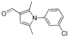 1-(3-CHLORO-PHENYL)-2,5-DIMETHYL-1H-PYRROLE-3-CARBALDEHYDE Struktur