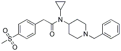 N-(1-BENZYLPIPERIDIN-4-YL)-N-CYCLOPROPYL-4-(METHYLSULPHONYL)PHENYLACETAMIDE Struktur