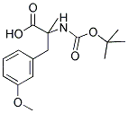 BOC-ALPHA-METHYL-3-METHOXY-DL-PHENYLALANINE Struktur