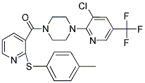 4-(3-CHLORO-5-(TRIFLUOROMETHYL)(2-PYRIDYL))PIPERAZINYL 2-(4-METHYLPHENYLTHIO)(3-PYRIDYL) KETONE Struktur