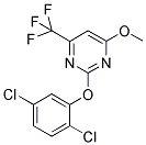 2-(2,5-DICHLOROPHENOXY)-4-METHOXY-6-(TRIFLUOROMETHYL)PYRIMIDINE Struktur