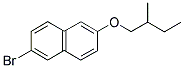 2-BROMO-6-(2-METHYLBUTOXY)NAPHTHALENE Struktur