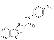 N-[4-(DIMETHYLAMINO)PHENYL]THIENO[3,2-B][1]BENZOTHIOPHENE-2-CARBOXAMIDE Struktur