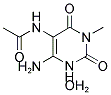 5-ACETYLAMINO-6-AMINO-3-METHYLURACIL, HYDRATE Struktur