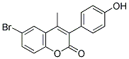 6-BROMO-3(4'-HYDROXYPHENYL)-4-METHYLCOUMARIN Struktur