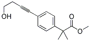 4-(4-HYDROXY-1-BUTYNL)-A,A-DIMETHYLBENZENEACETIC ACID, METHYL ESTER Struktur