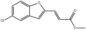 3-(5-CHLORO-BENZOFURAN-2-YL)-ACRYLIC ACID METHYL ESTER Struktur