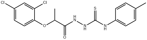 1-(2-(2,4-DICHLOROPHENOXY)PROPIONYL)-4-(4-METHYLPHENYL)THIOSEMICARBAZIDE Struktur