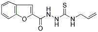 N-ALLYL-2-(1-BENZOFURAN-2-YLCARBONYL)HYDRAZINECARBOTHIOAMIDE Struktur