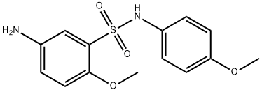 5-AMINO-2-METHOXY-N-(4-METHOXY-PHENYL)-BENZENESULFONAMIDE Struktur