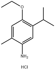 4-ETHOXY-5-ISOPROPYL-2-METHYL-PHENYLAMINEHYDROCHLORIDE Struktur