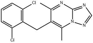 6-(2,6-DICHLOROBENZYL)-5,7-DIMETHYL[1,2,4]TRIAZOLO[1,5-A]PYRIMIDINE Struktur