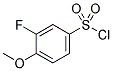 3-FLUORO-4-METHOXYBENZENESULFONYL CHLORIDE Struktur