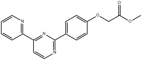 METHYL 2-(4-[4-(2-PYRIDINYL)-2-PYRIMIDINYL]PHENOXY)ACETATE Struktur