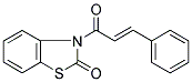 3-[(E)-(3-PHENYL-ACRYLOYL)]-3H-BENZOTHIAZOL-2-ONE Struktur