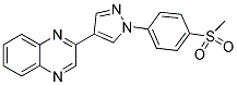 2-[1-(4-(METHYLSULPHONYL)PHENYL)-1H-PYRAZOL-4-YL]QUINOXALINE Struktur