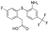 (2-([2-AMINO-4-(TRIFLUOROMETHYL)PHENYL]SULFANYL)-4-FLUOROPHENYL)ACETIC ACID Struktur