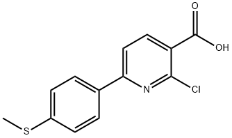 2-CHLORO-6-[4-(METHYLSULFANYL)PHENYL]NICOTINIC ACID Struktur