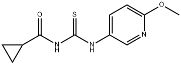 CYCLOPROPYL-N-(((6-METHOXY(3-PYRIDYL))AMINO)THIOXOMETHYL)FORMAMIDE Struktur