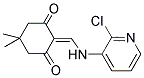 2-([(2-CHLORO-3-PYRIDINYL)AMINO]METHYLENE)-5,5-DIMETHYL-1,3-CYCLOHEXANEDIONE Struktur