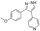 4-[3-(4-METHOXYPHENYL)-1H-PYRAZOL-4-YL]PYRIDINE Struktur