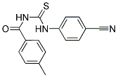 1-(4-NITRILOPHENYL)-3-(4-METHYLBENZOYL)THIOUREA Struktur