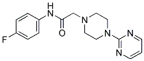 N-(4-FLUOROPHENYL)-2-(4-PYRIMIDIN-2-YLPIPERAZINYL)ETHANAMIDE Struktur