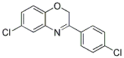 6-CHLORO-3-(4-CHLOROPHENYL)-2H-1,4-BENZOXAZINE Struktur