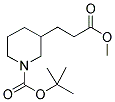 METHYL N-BOC-3-PIPERIDINEPROPIONATE Struktur