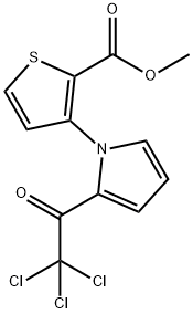 METHYL 3-[2-(2,2,2-TRICHLOROACETYL)-1H-PYRROL-1-YL]-2-THIOPHENECARBOXYLATE Struktur